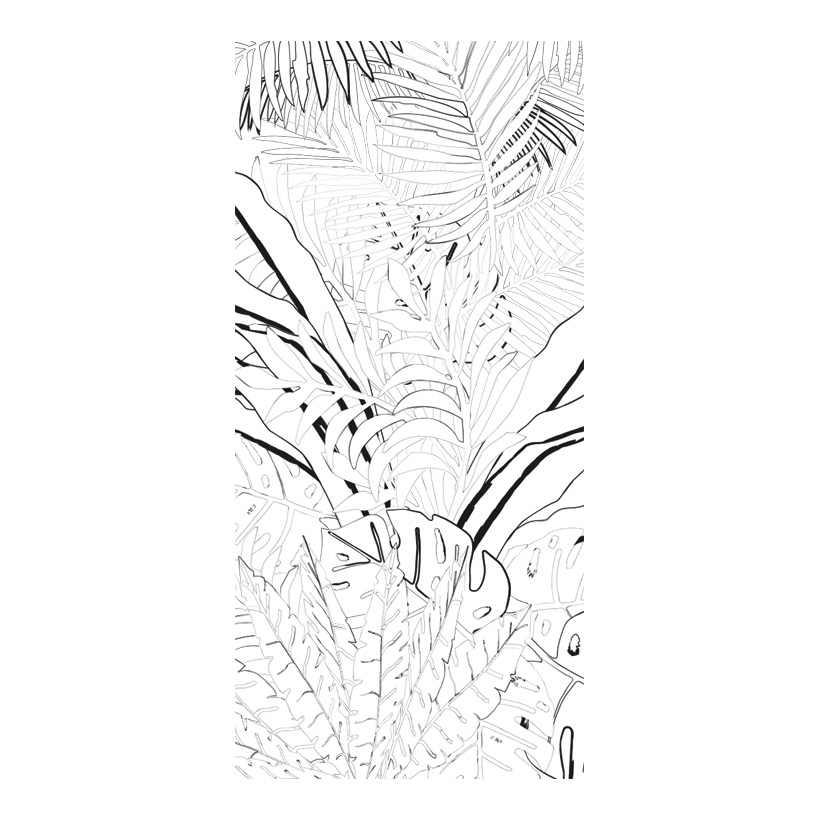 # Motivdruck "Grafischer Dschungel", 80x200cm Papier