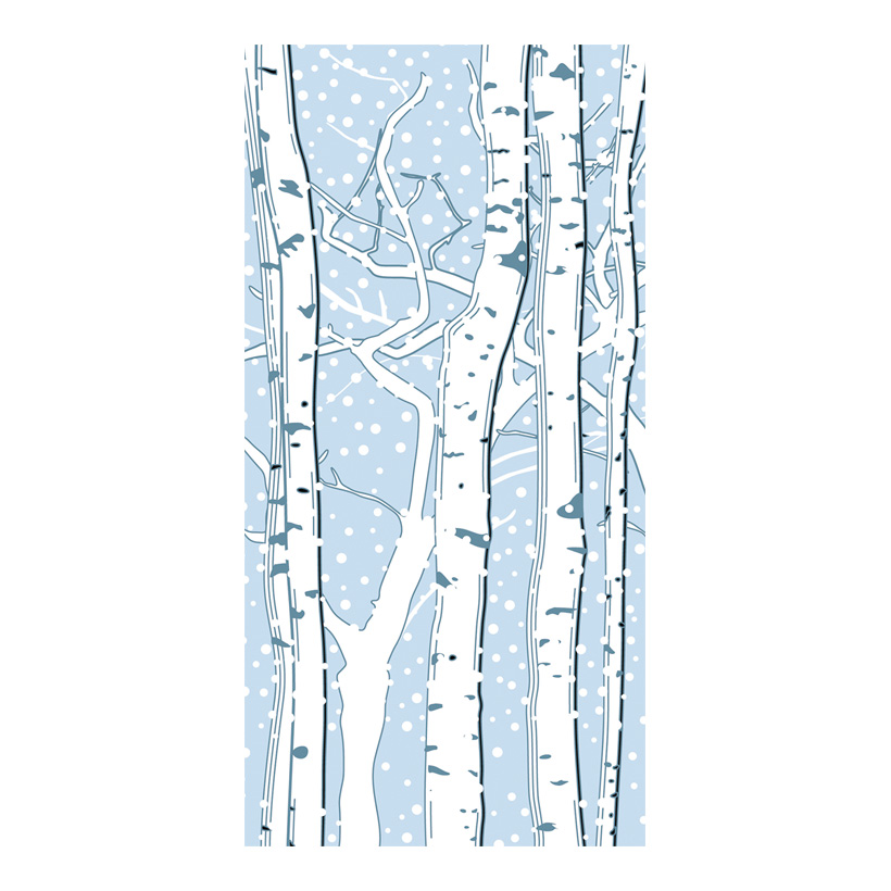 # Motivdruck "Birken im Schnee", 180x90cm Papier