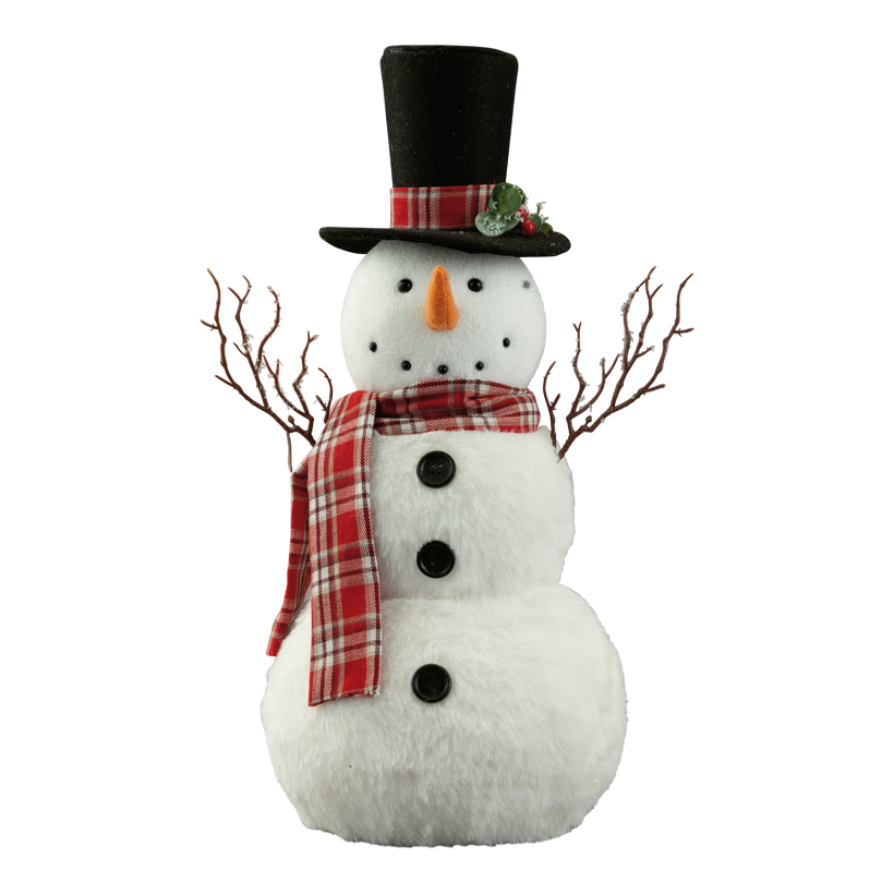 Schneemann, 44x31x20cm aus Styropor/Stoff