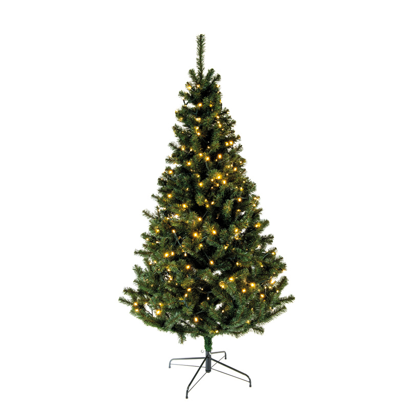 Edeltanne, 270cm Ø150cm mit 500 LEDs, mit Metallständer, 1.270 Tips, B1