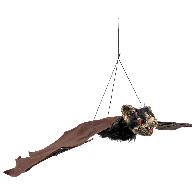 Bat, flying, 60x23cm out of plastic and fabric, with hanger