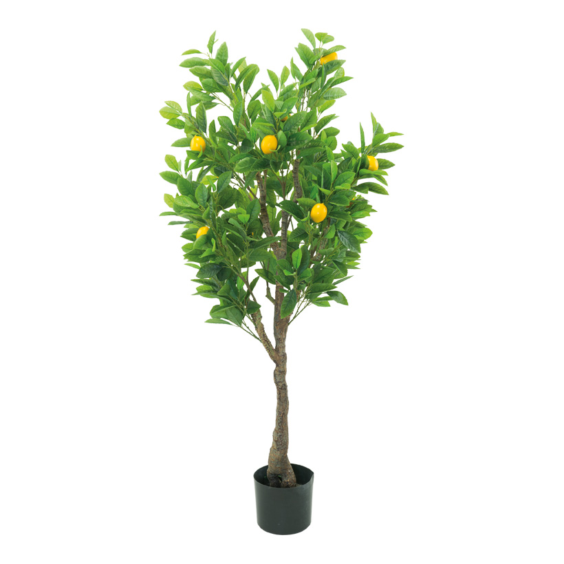 Zitronenbaum, H: 120cm im Topf, aus Kunstseide & Kunststoff