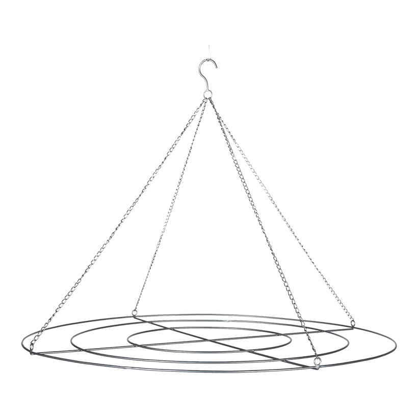 Metallringe, Ø40, 60 & 80cm 3-fach, verschweißt, mit Kette zum Hängen, zum Abhängen von Dekoration