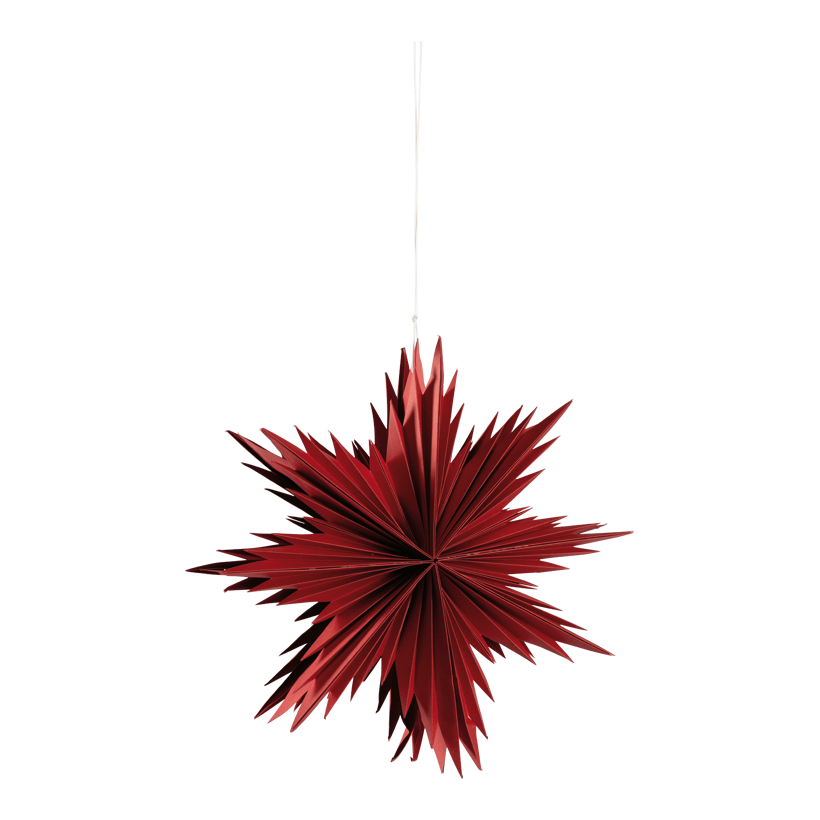 Star, _ 30cm out of cardboard, foldable, with magnetic lock, with hanger