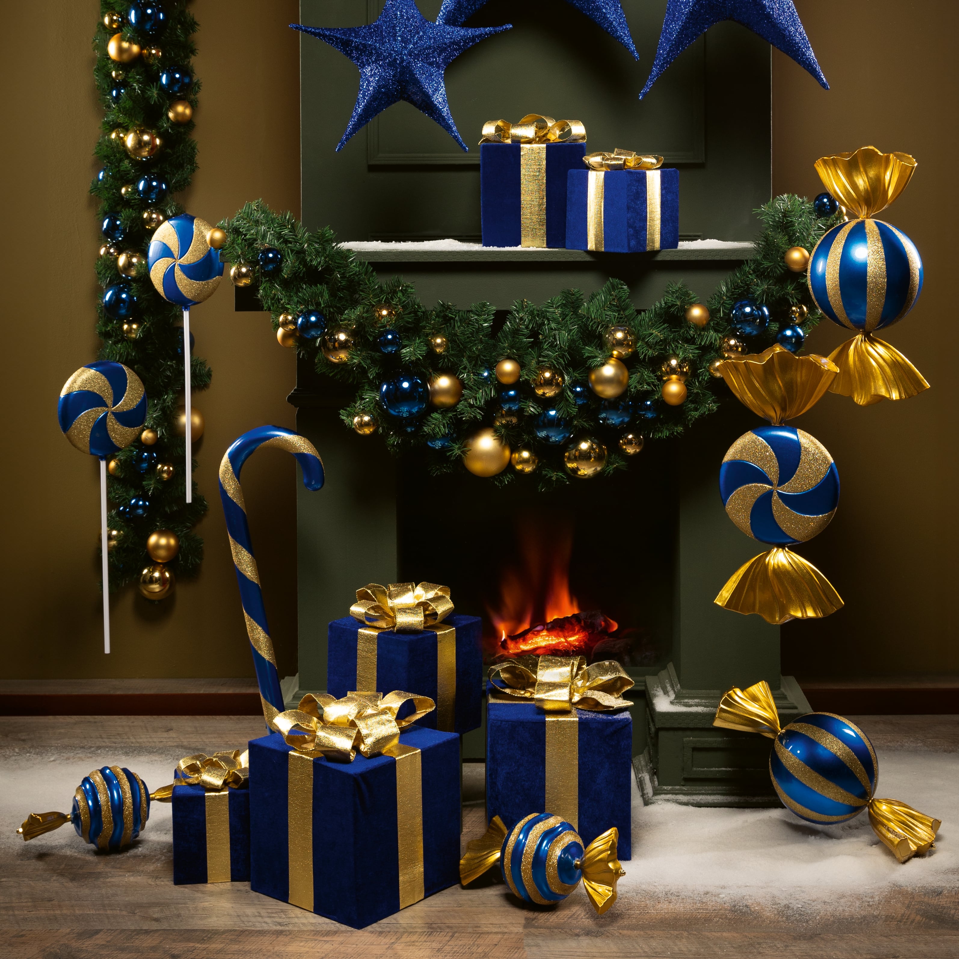 XMAS Blau-Gold