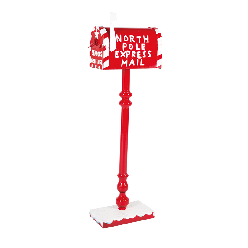 Briefkasten 107x34cm, aus Blech, North pole express mail