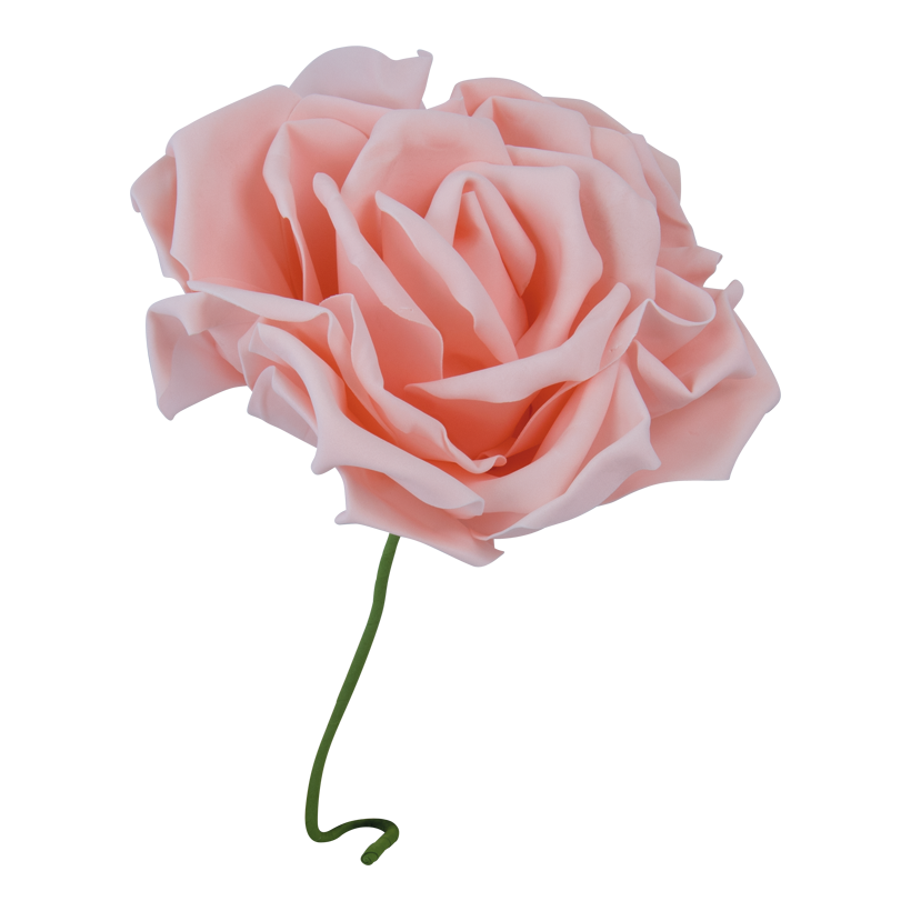 Rose, Ø 30cm mit 27cm Stiel aus Schaumstoff