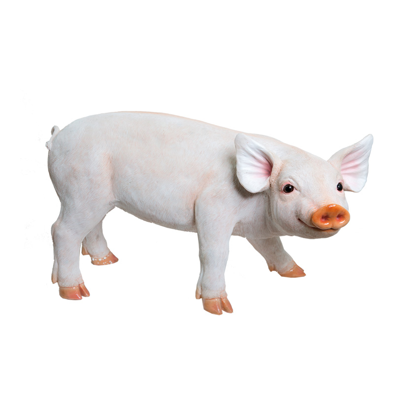 # Pig, standing, 47x24x28cm, polyresin, for in- and outdoor