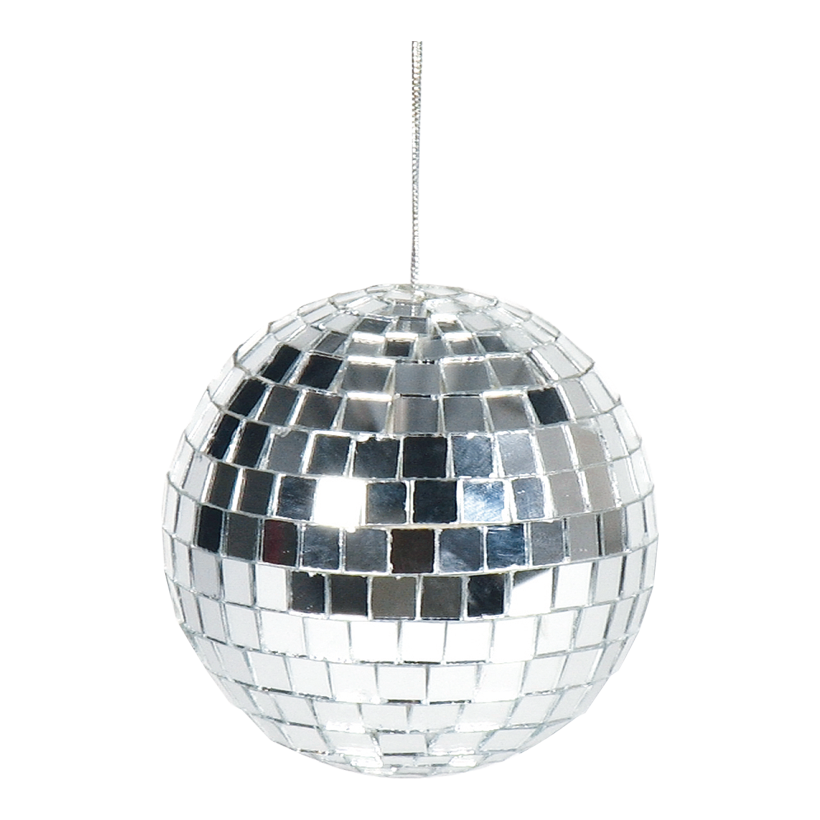 Mirror ball, 300g Ø 15cm styrofoam with glass discs