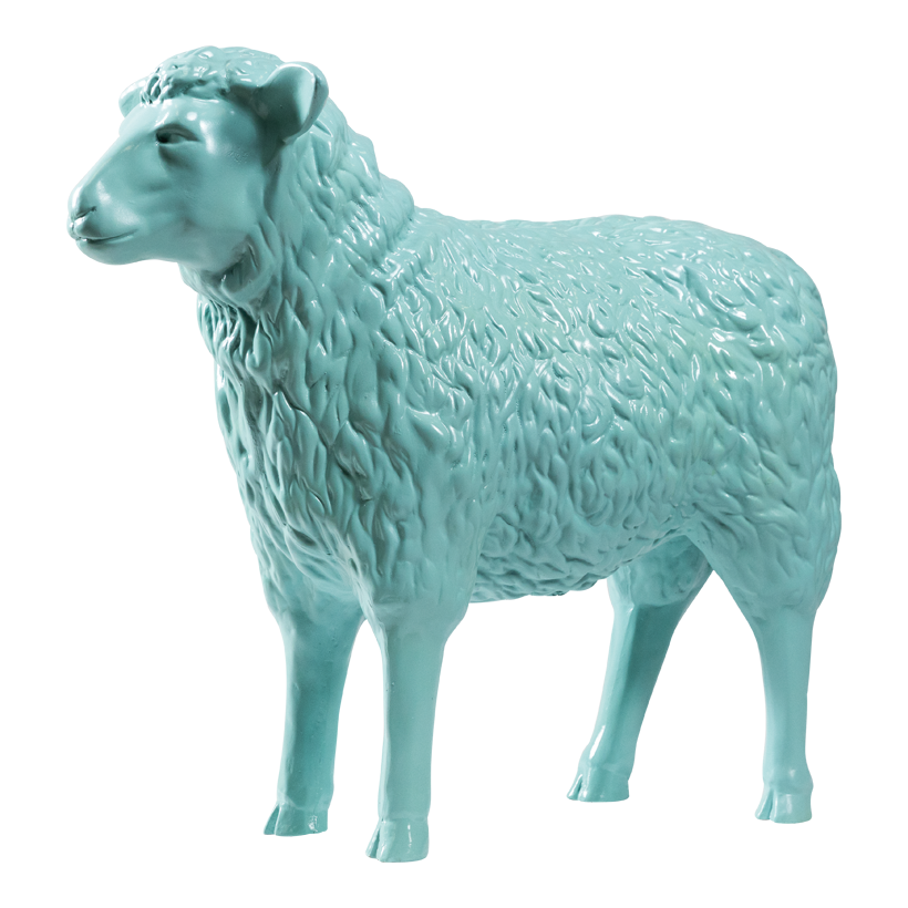 Sheep, 77x27x64cm out of polyresin, standing, weatherproof
