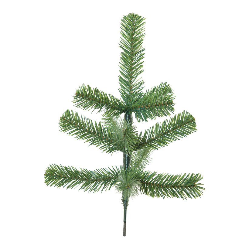 Noble fir twig, 45cm with 12 tips, for indoor, made of PVC