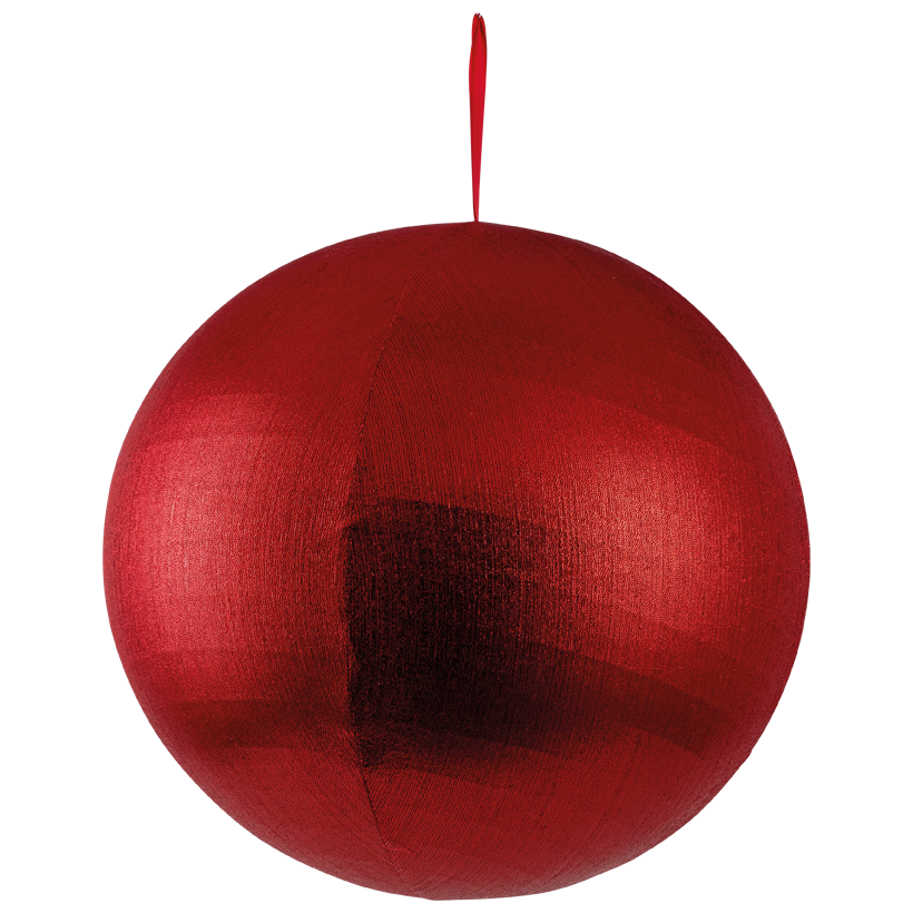 Textile ball, inflatable, Ø 40cm out of polyester, foldable, with zipper and hanger