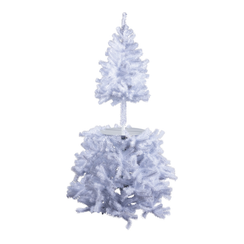 Noble fir, 210cm ca. Ø 100cm with 875 tips, out of plastic (PVC), with ca. 80cm display, out of metal