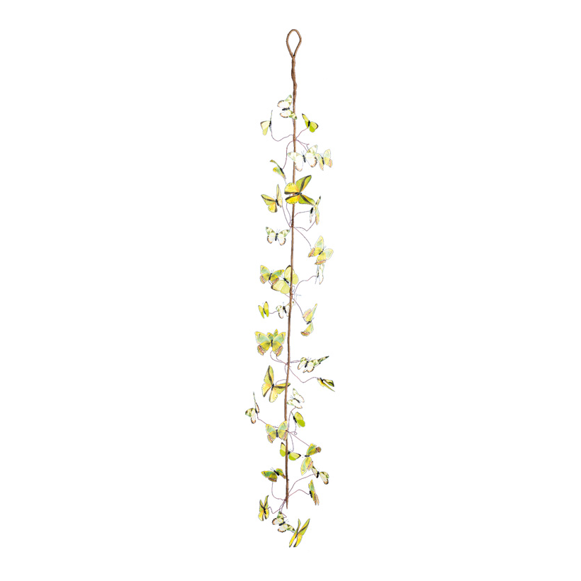 Butterfly garland, L: 150cm with hanger, made of paper