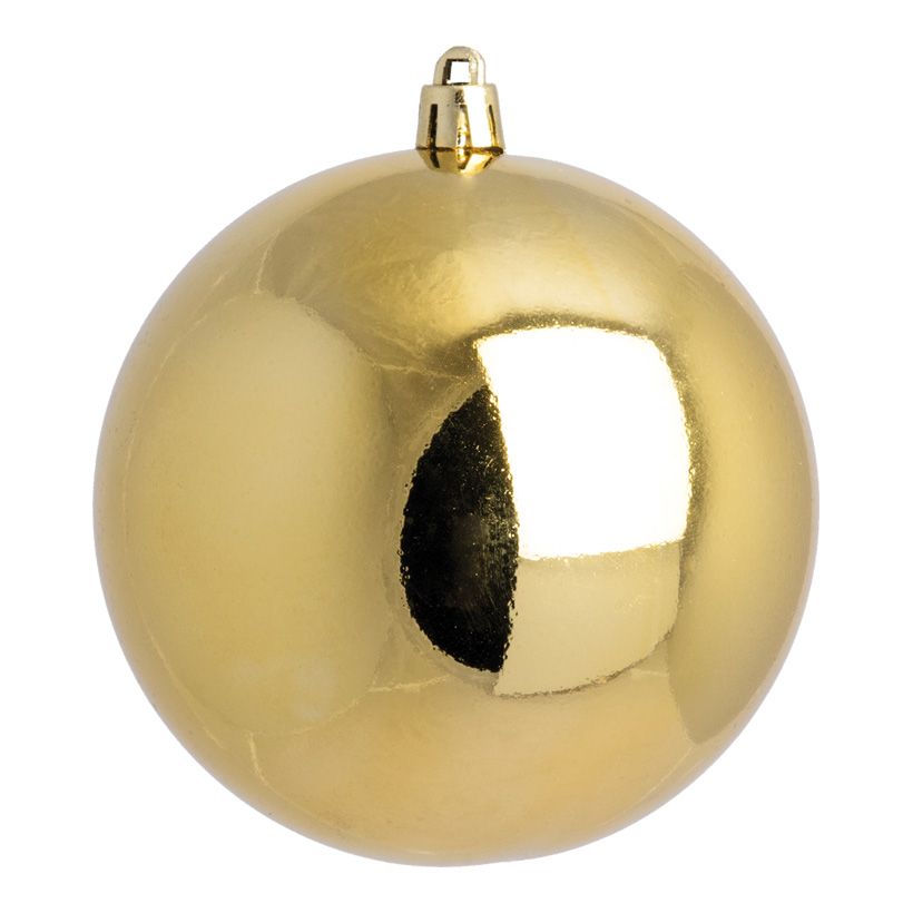 Weihnachtskugeln, gold glänzend, Ø 8cm 6 St./Blister