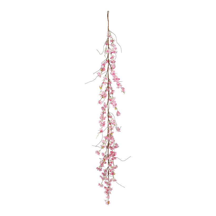 Cherry blossom garland, 180cm out of artificial silk, flexible, to hang