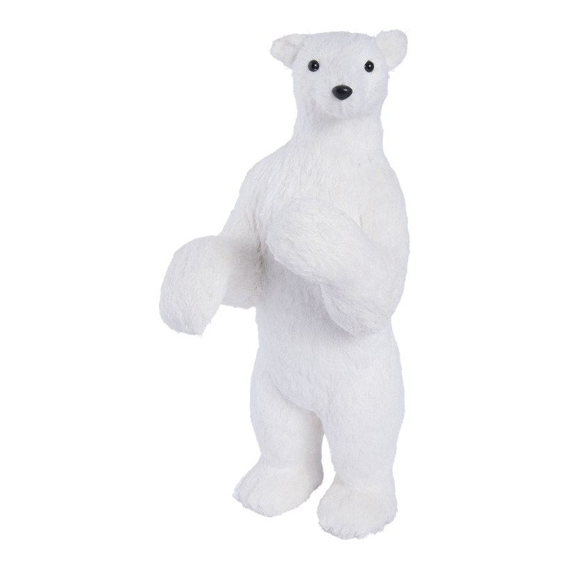 Ice bear, standing, 57cm styrofoam & wood fibre
