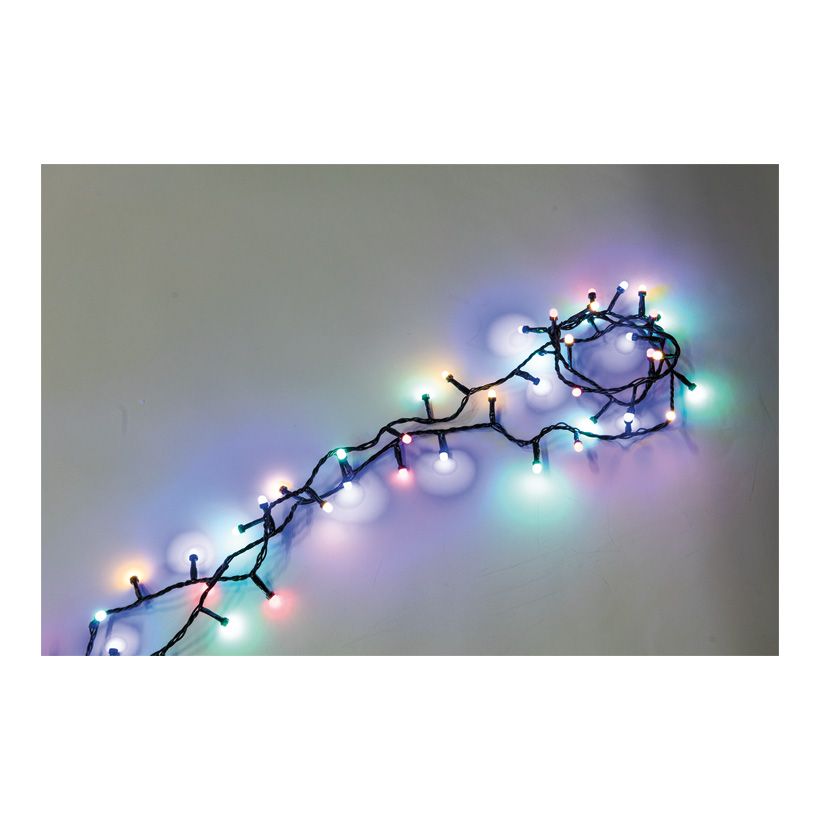 Lichterkette 180 LEDs, Ø8mm, 900cm IP44 Stecker für außen, 4x koppelbar, 8 Progr. m. Memoryfunktion, 5m Zuleitung, 1-farbige LEDs, Kabelfarbe: grün