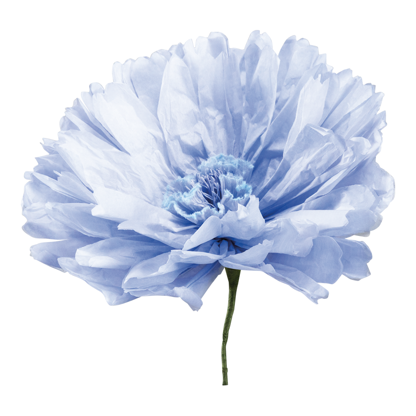 Flower with short stem, _ 30cm Stiel: 12cm out of paper, flexible