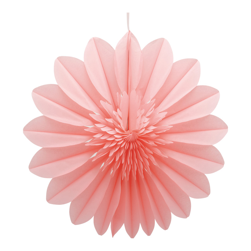 Flower rosette, 50cm out of paper, with hanger, foldable, self-adhesive