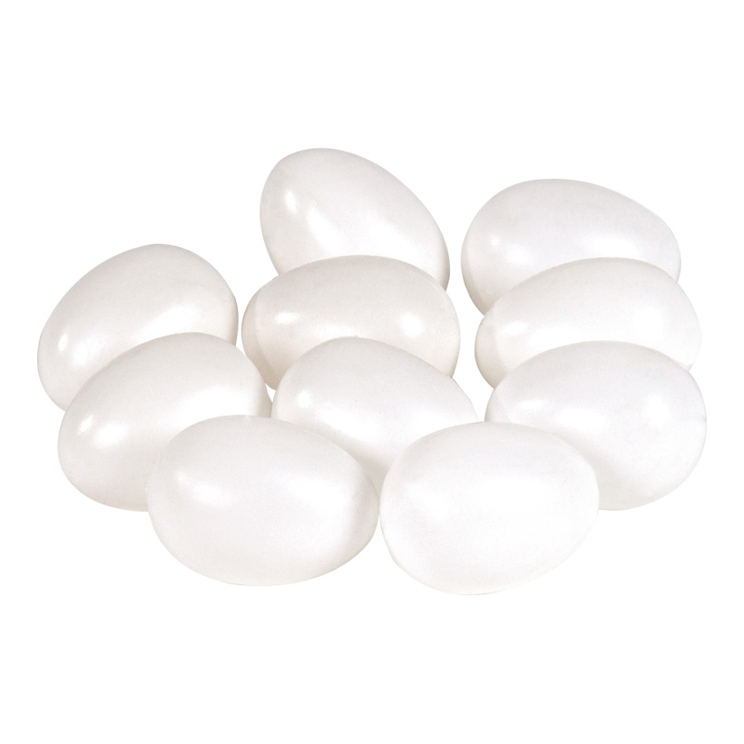 # Chicken eggs, 4x6cm, 12pcs./bag, plastic