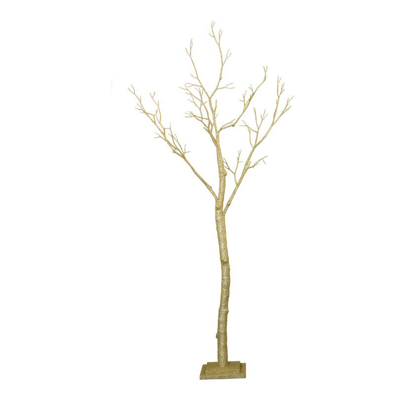 Korallenbaum, 160cm aus Holz, beglittert, Holzfuß: 20x20x3cm