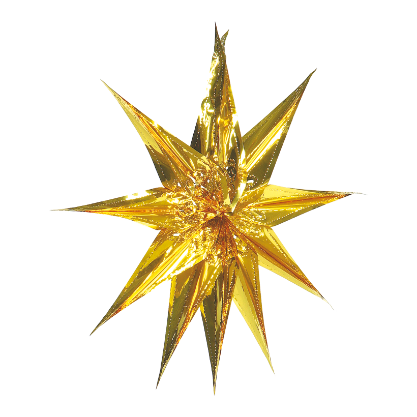 Star, foldable, Ø 40cm metal foil