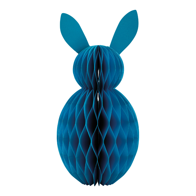 Lapin de Pâques en nid d'abeille, 40cm en papier kraft, pliable, avec fermeture magnétique