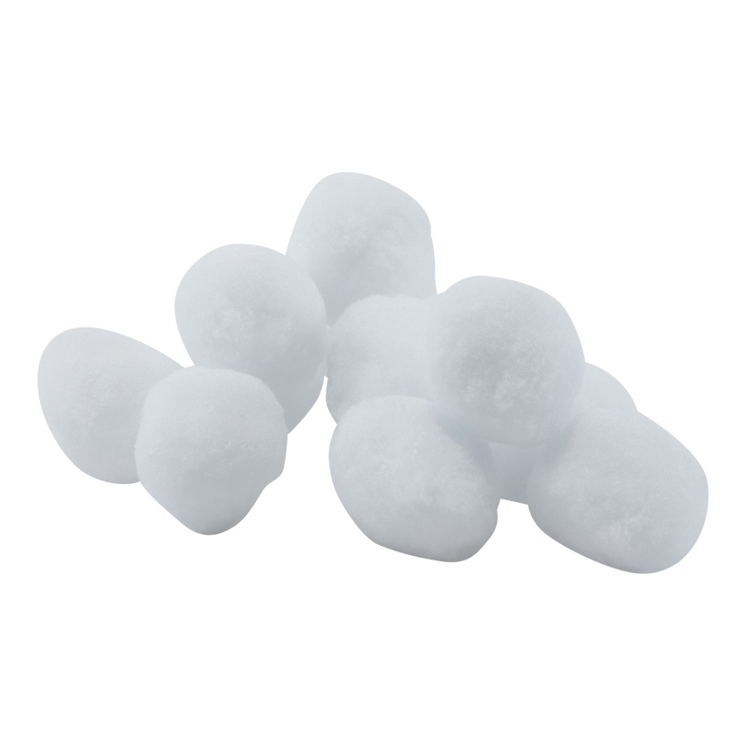 Boules de neige, Ø 6cm 12 Pcs./ sachets, en ouate