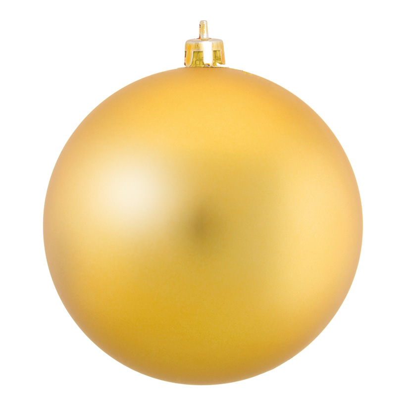 Weihnachtskugel, Mattgold, Ø 20cm, aus Kunststoff, Schwer entflammbar nach B1, UV-beständig