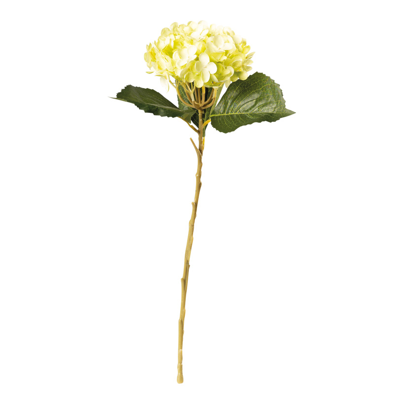 Hortensie am Stiel, 50cm Ø 15cm, Stiel: 32cm aus Kunststoff/Kunstseide, biegsam