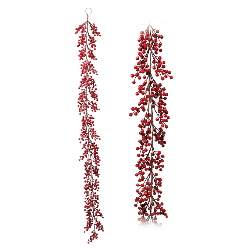 Berry garland, 180cm out of stryofoam, flexible