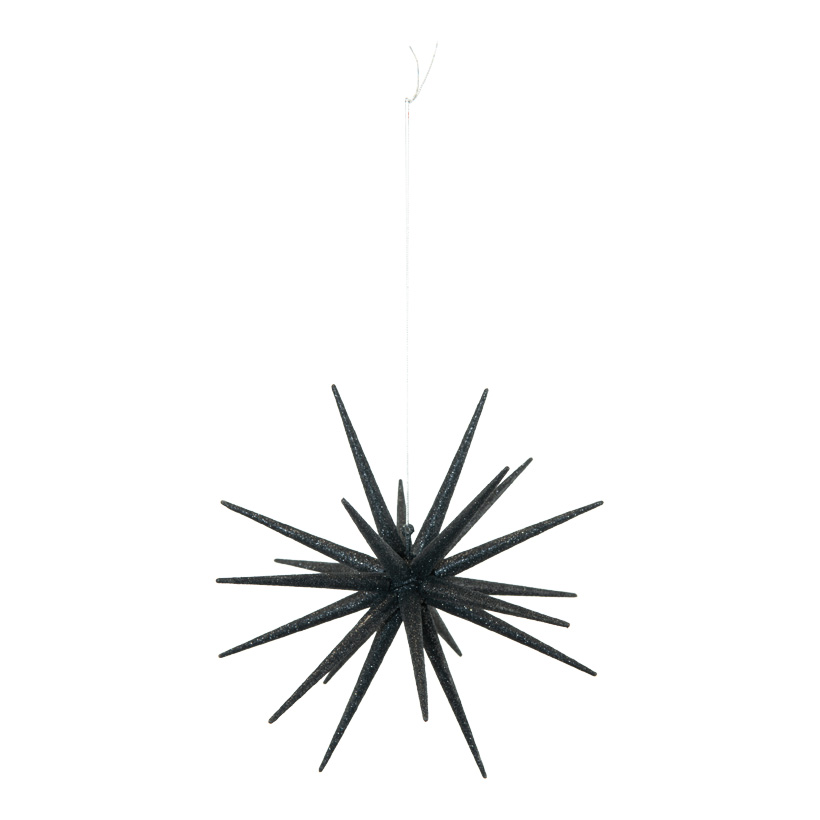 Sputnikstern, Ø 21cm aus Kunststoff, mit Glitter, zum Zusammensetzen