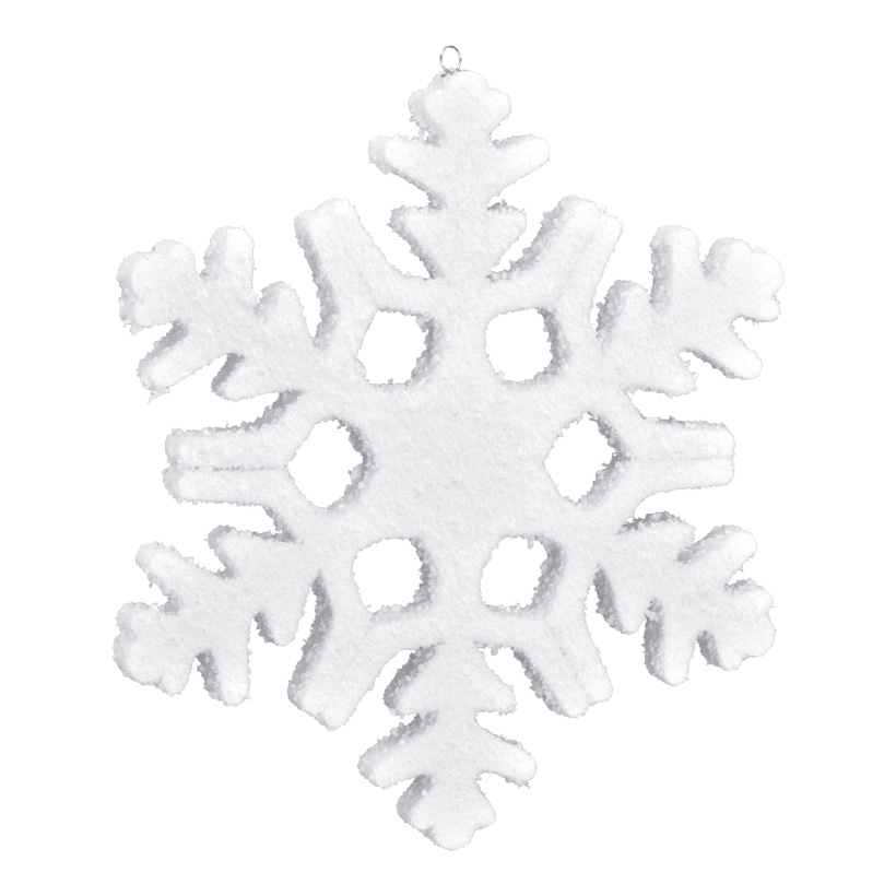 Flocon de neige, 30x30cm, polystyrène (avec attache)