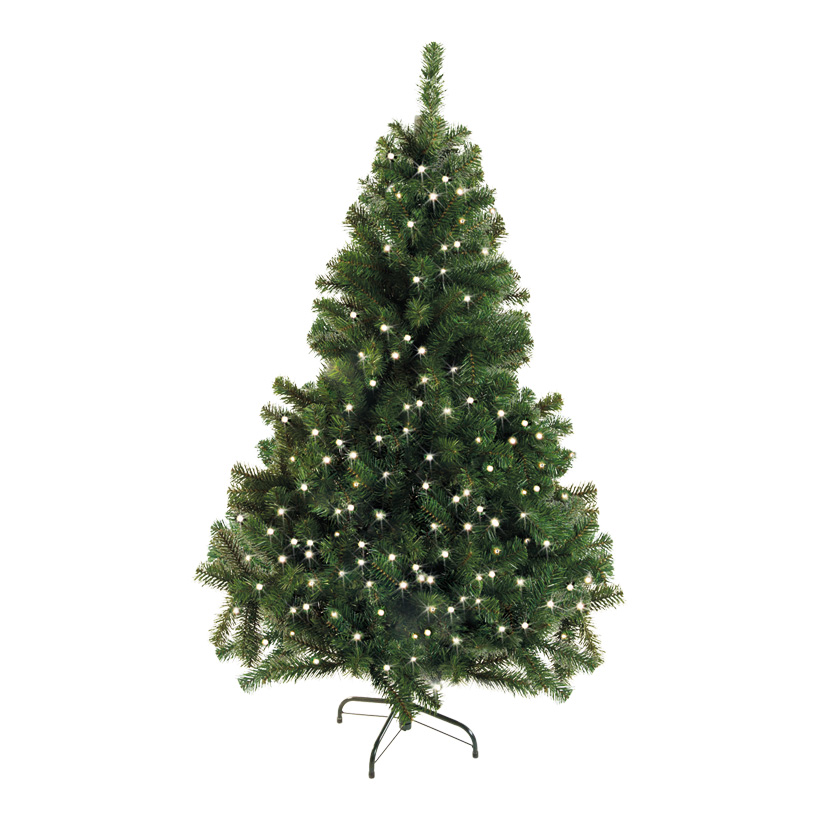 Edeltanne, Ø 100cm, 240cm, 1320 Tips, 480 LED, für Aussen, Vinylfolie, schwer entflammbar