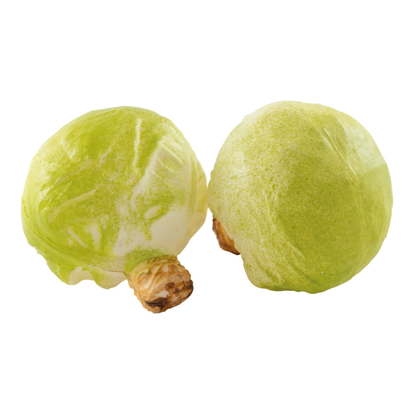 # cabbages, 13x12cm 2 pcs, out of plastic, in bag