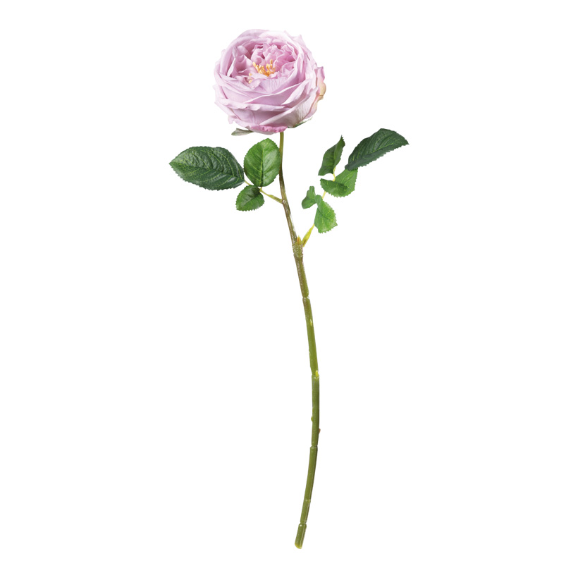 Rose, 45cm Stiel: 38cm aus Kunstseide/Kunststoff, biegsam, Real-Touch Effekt