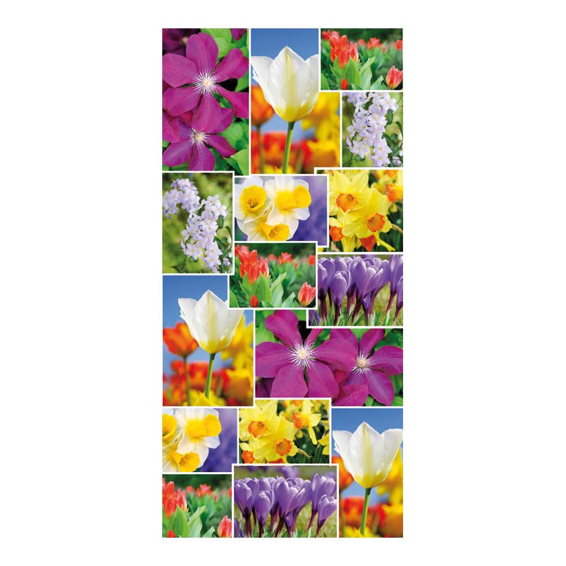 Motivdruck Flowercollage, 80x200cm Stoff