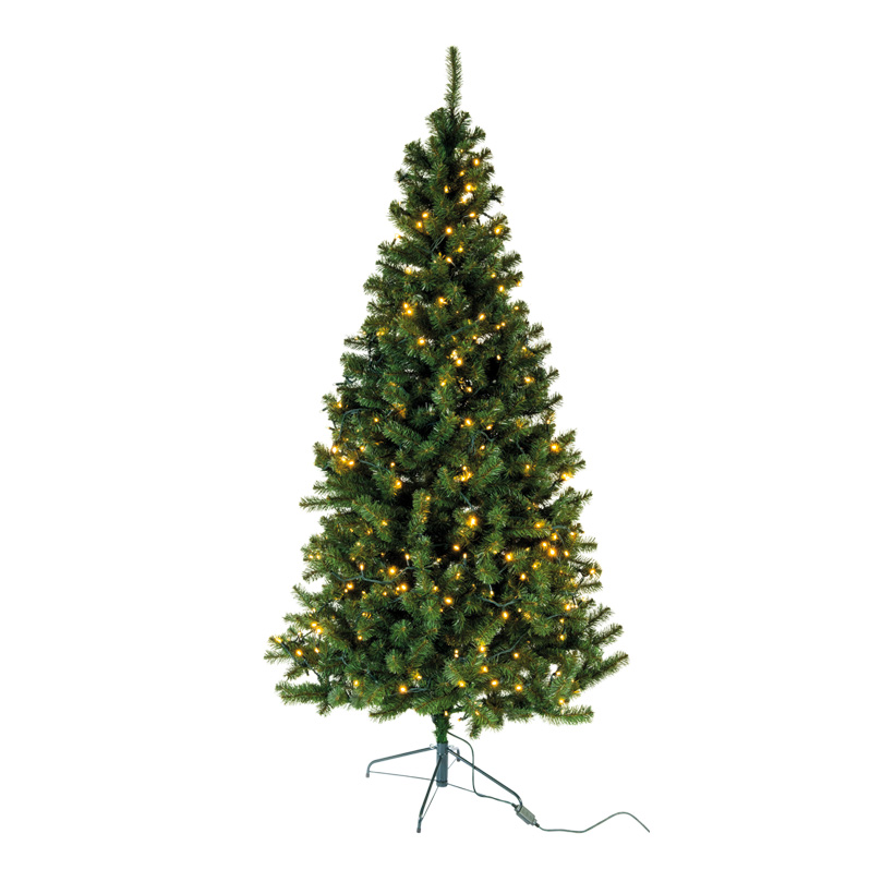 Deluxe-Edeltanne, 150cm mit 354 Tips, 200 LED, IP44, für den Außenbereich, EN71