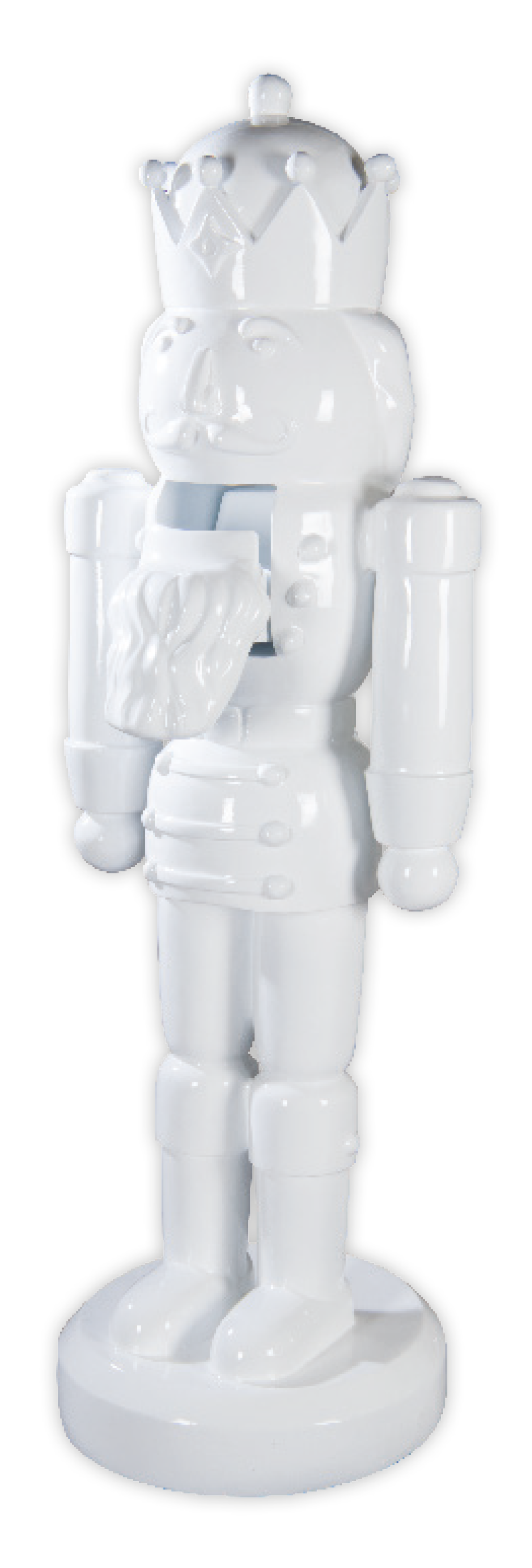 # Nussknacker, 185cm aus Fiberglas, Arme anliegend, fest montiert