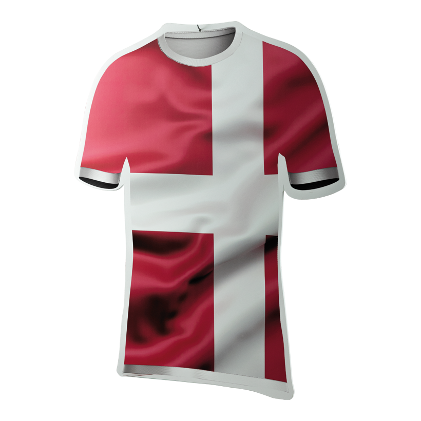 # Football shirt, 60x50cm out of plastic, double-sided printed, flat