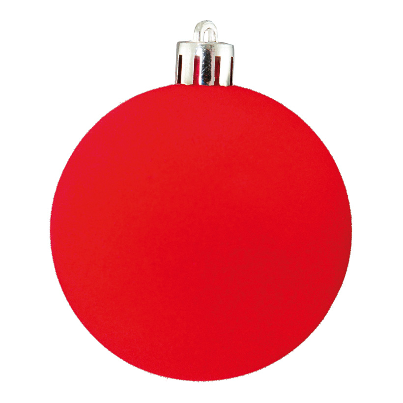 Christmas ball, flocked, Ø 10cm