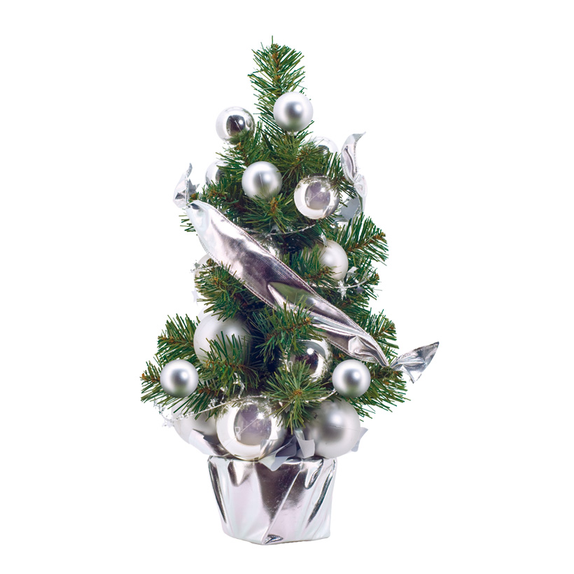 Tannenbaum, 45cm, geschmückt, Kunststoff