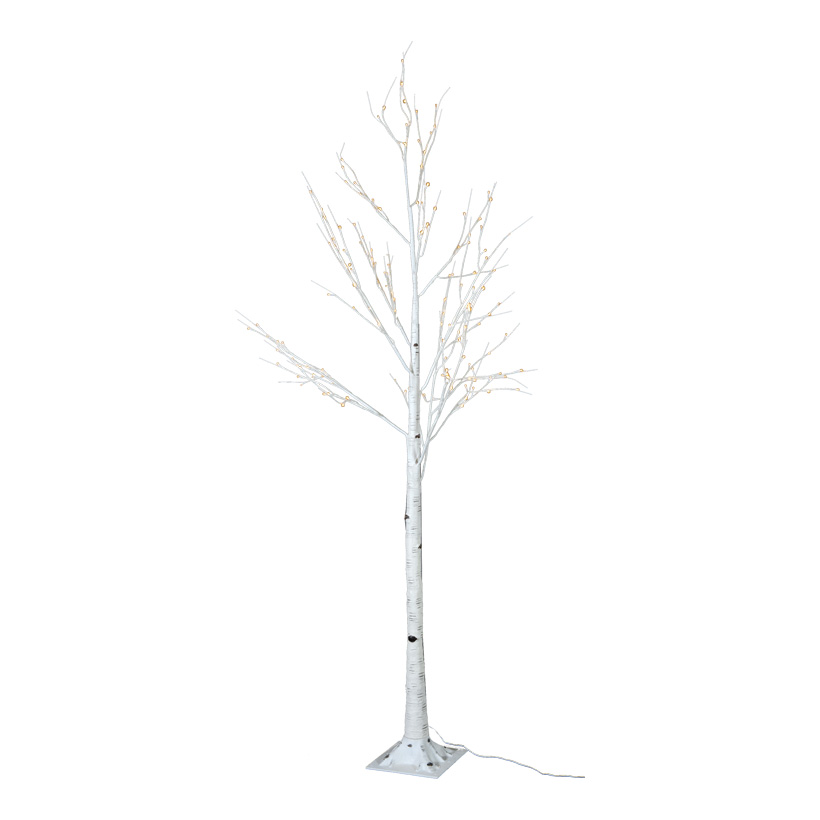 LED birch tree, 240cm with 160 LEDs, 24V transformator, IP44, 5m power cord