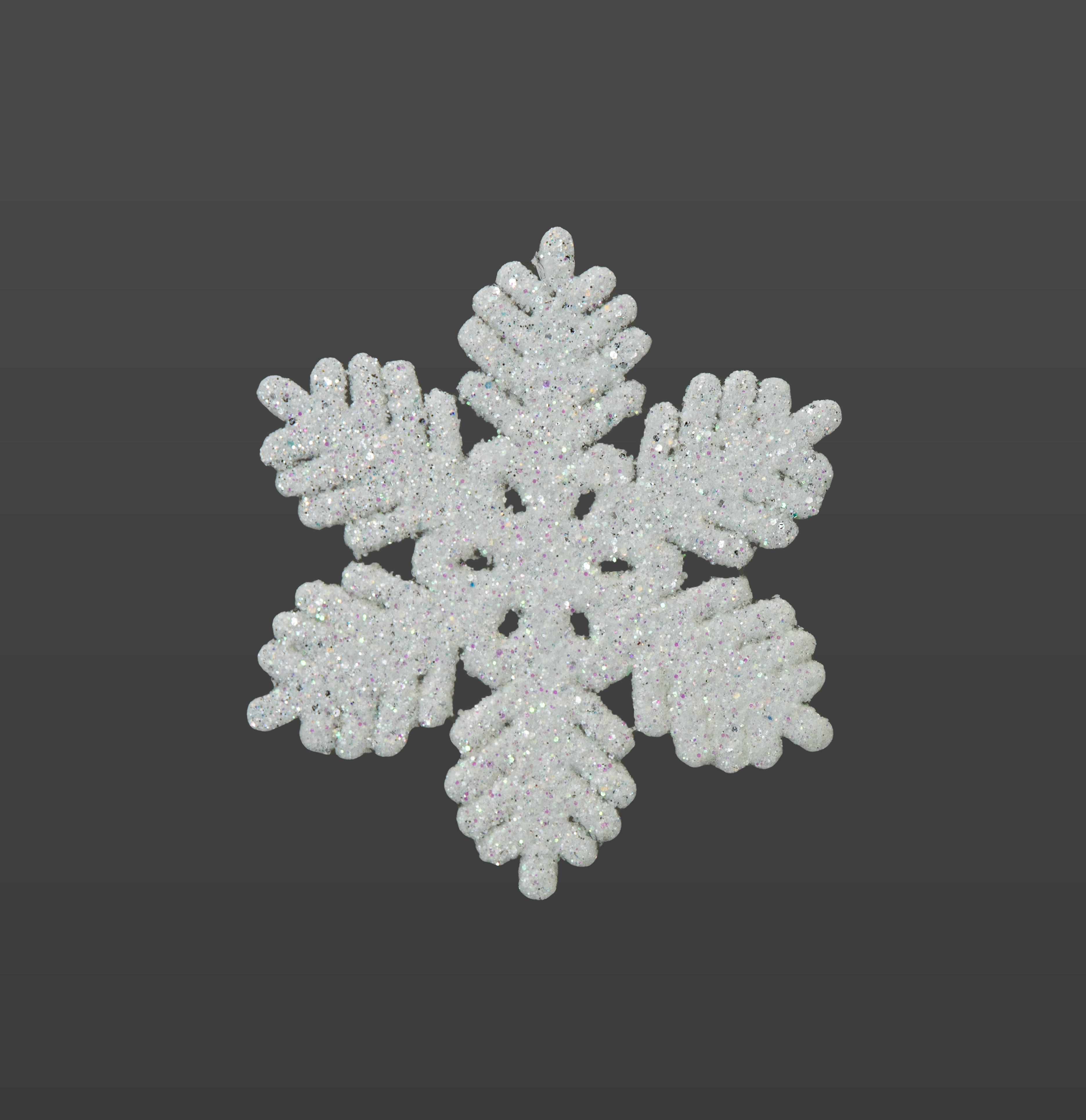 Flocon de  neige, Ø 10cm scintillant, avec cintre