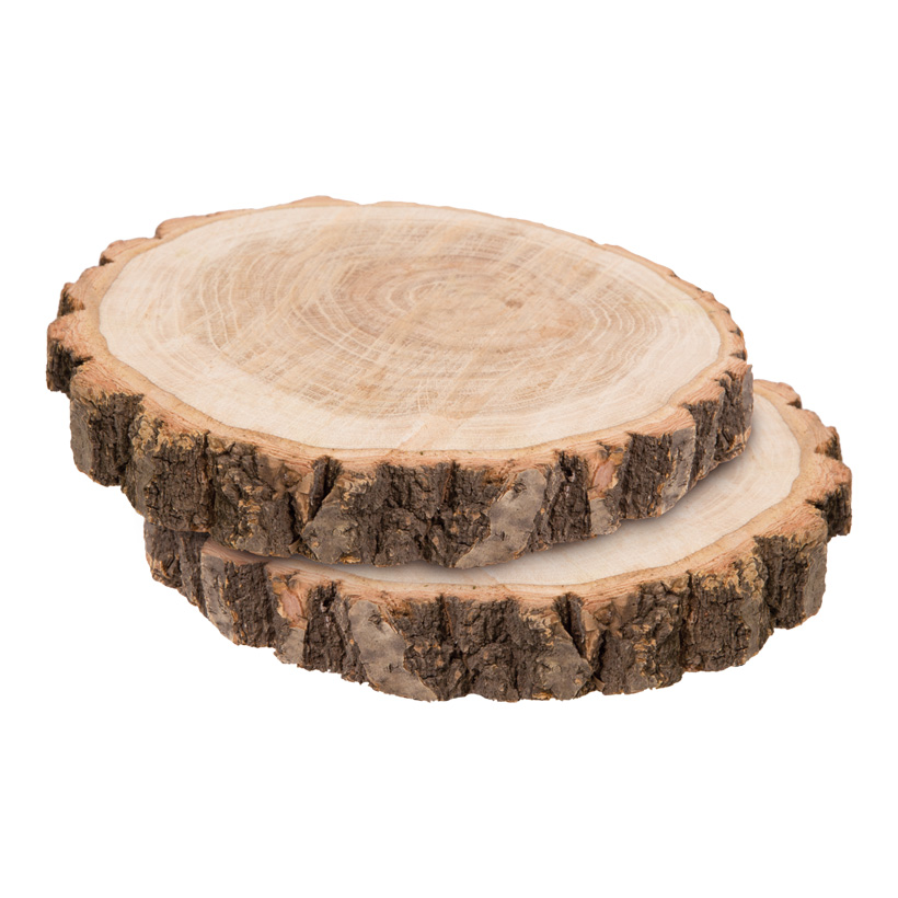 Disque en bois, 25x3cm, 2pcs./filet