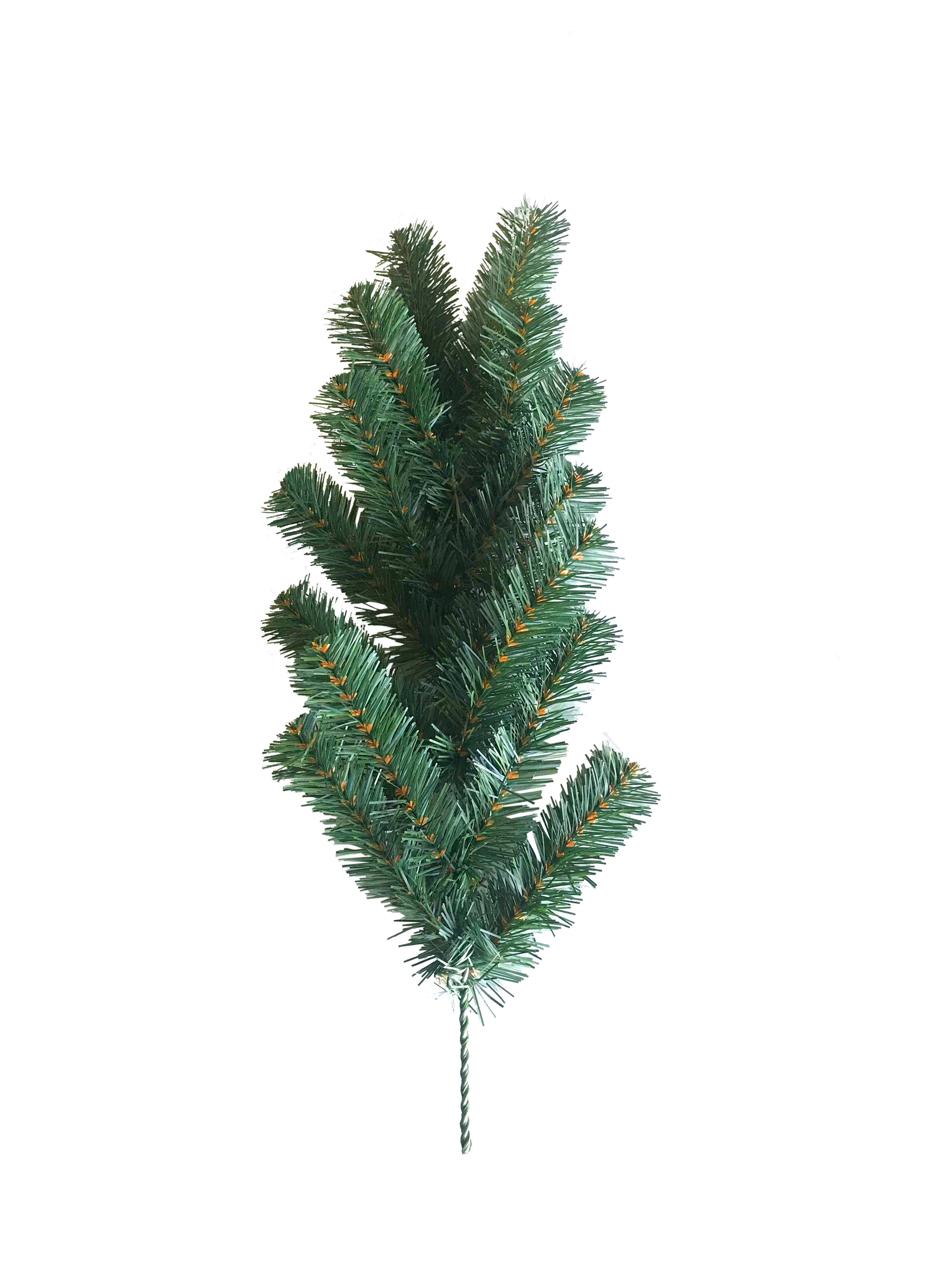 Fir branch, 60cm with 14 tips, made of plastic, flame retardant according to B1