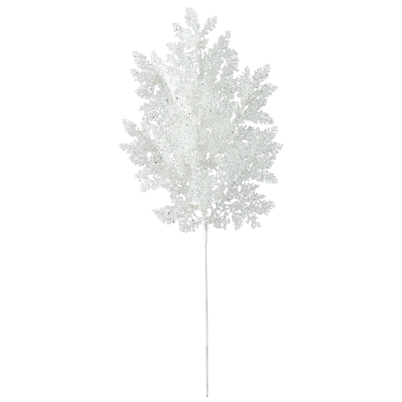 Twig, 70x28cm Stiel ca. 34cm out of plastic and metal, with coarse glitter, flexible