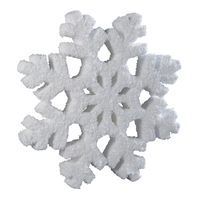 Snow flake, 90x90x12cm out of styrofoam, self-standing