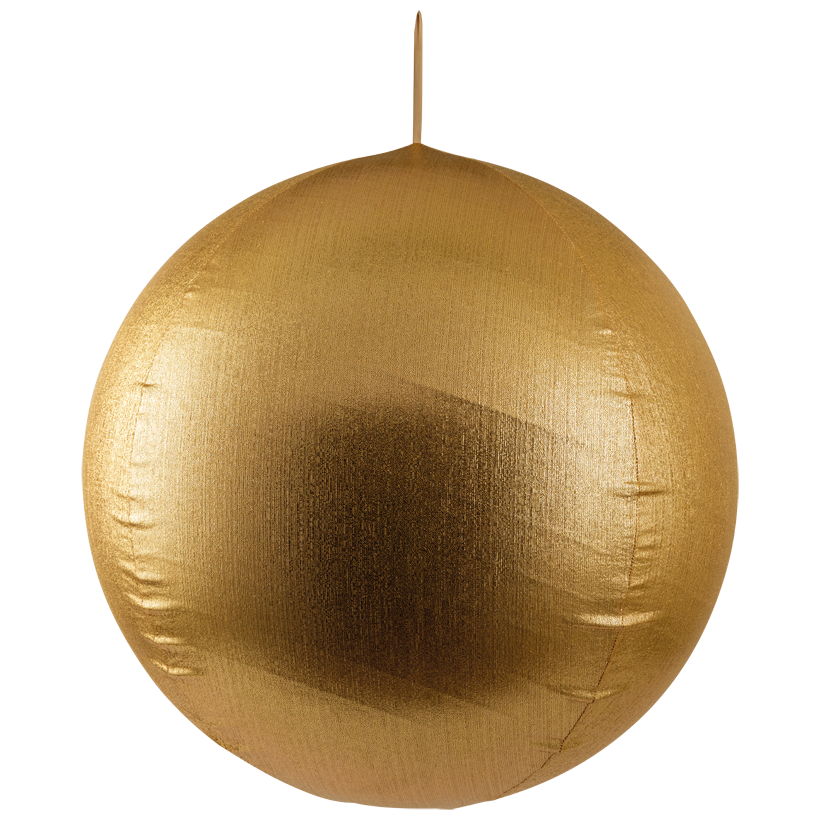 Textile ball, inflatable, Ø 60cm out of polyester, foldable, with zipper and hanger